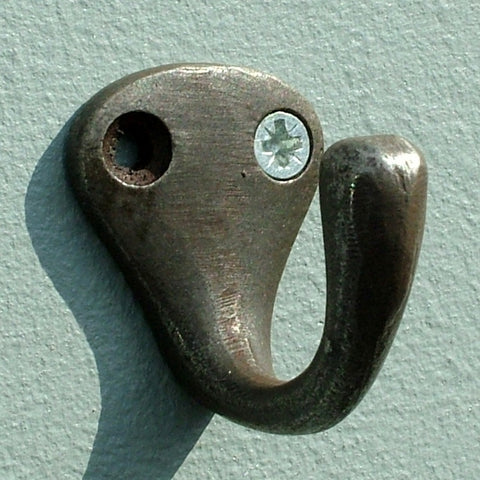 Love Hooks - Traditional Single Cast Iron Robe Hook in Antique Finish